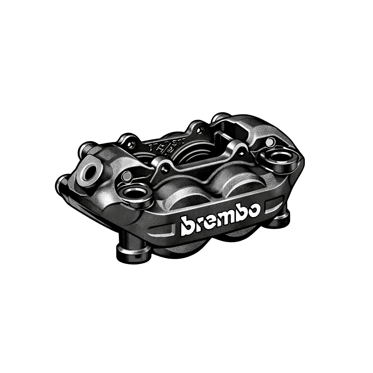 Pulverbeschichtung von Motorrad - Bremssattel