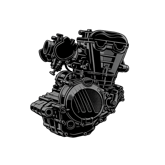Cerakote-Beschichtung von Motorrad - Motor Komplet (im zusammengebauten Zustand)
