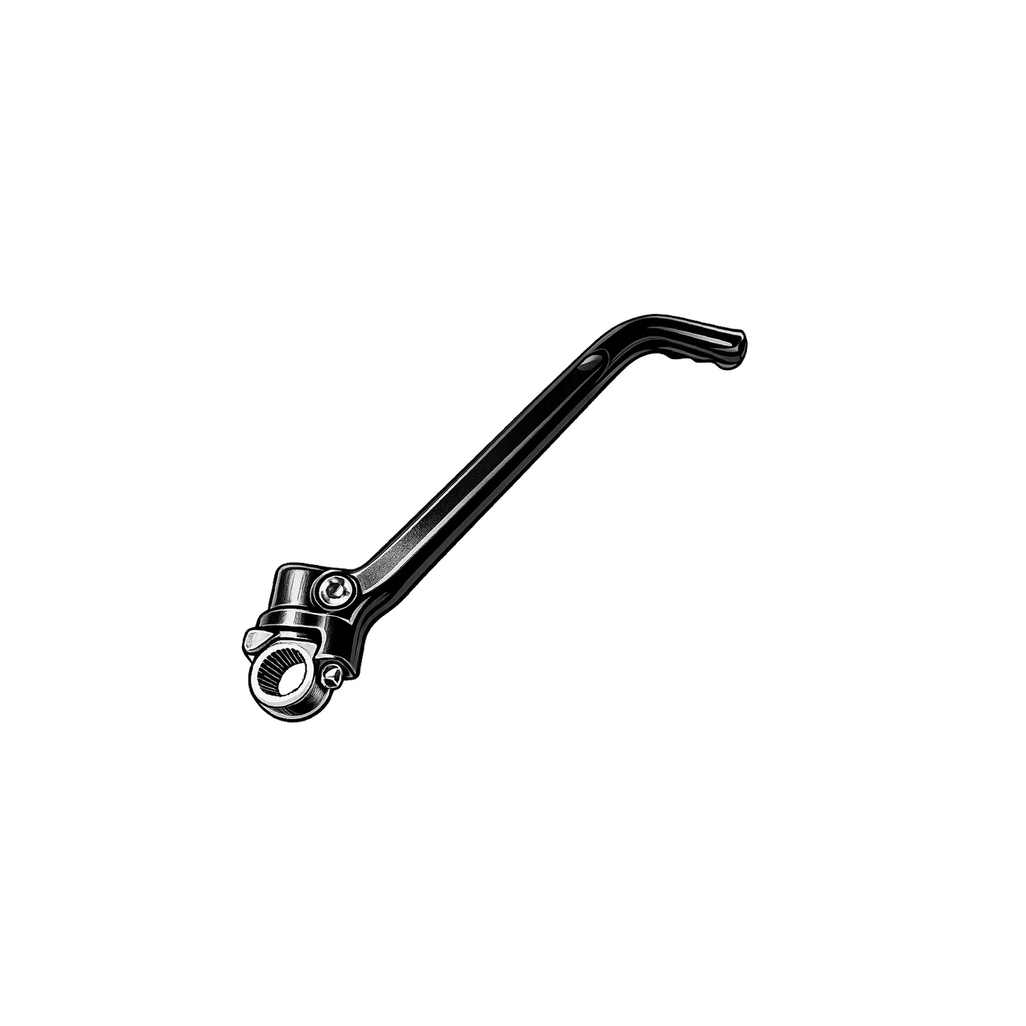 Pulverbeschichtung von Motorrad - Kickstarter