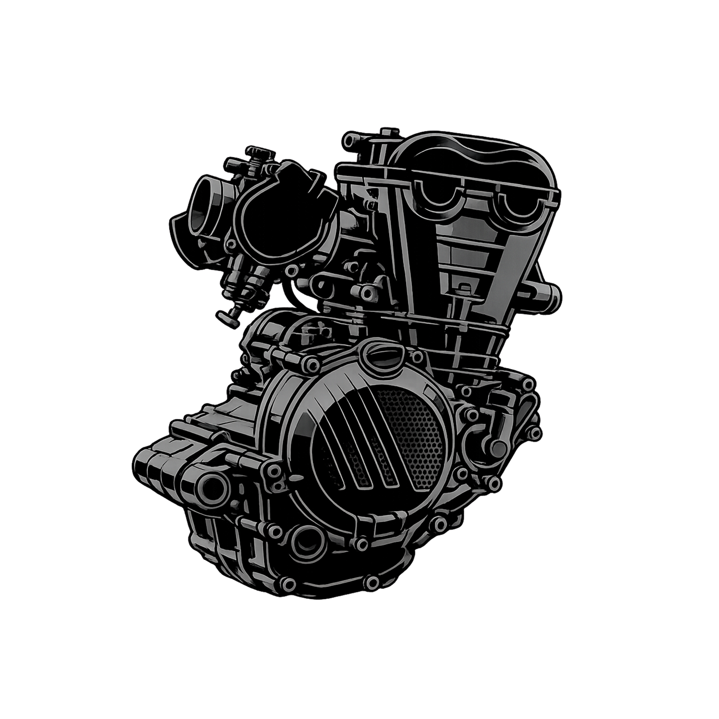 Cerakote-Beschichtung von Motorrad - Motor Komplet (im zusammengebauten Zustand)
