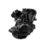 Cerakote-Beschichtung von Motorrad - Motor Komplet (im zusammengebauten Zustand)