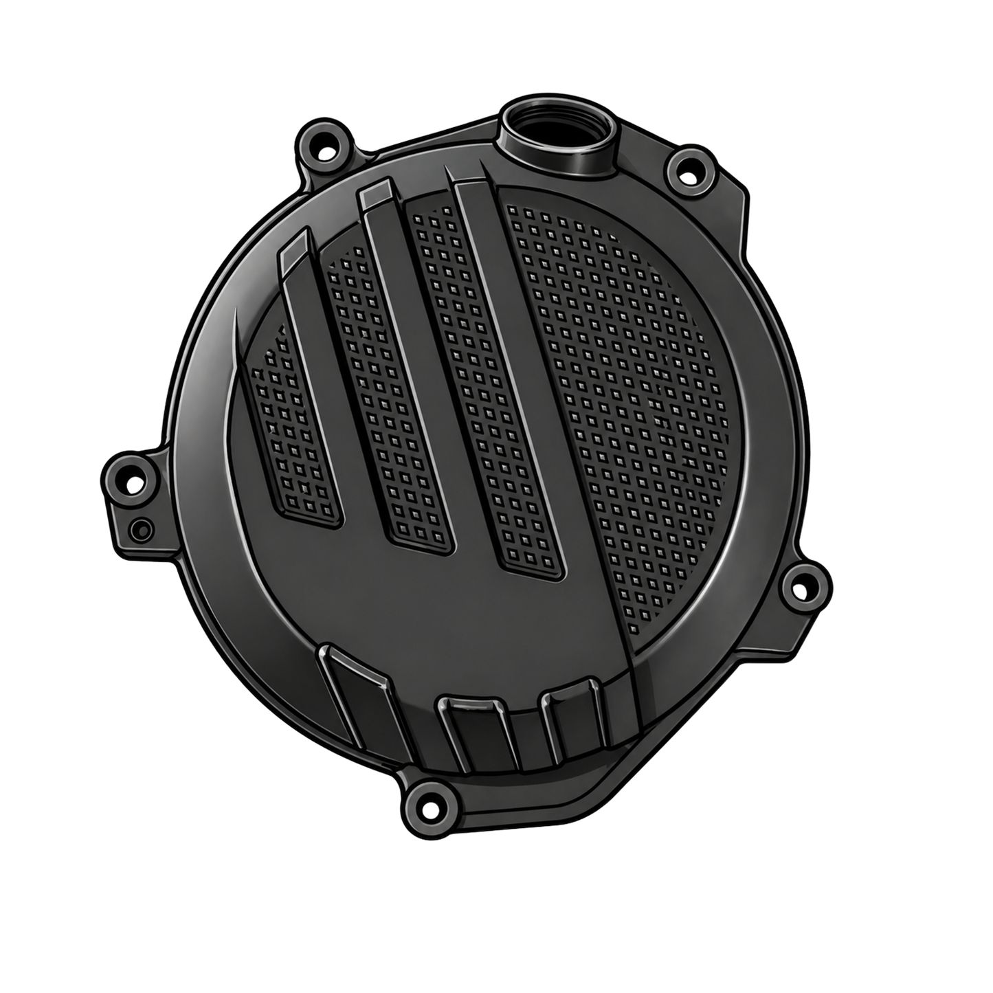 Pulverbeschichtung von Motorrad - Motordeckel