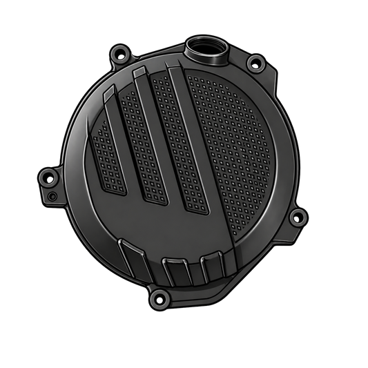 Pulverbeschichtung von Motorrad - Motordeckel