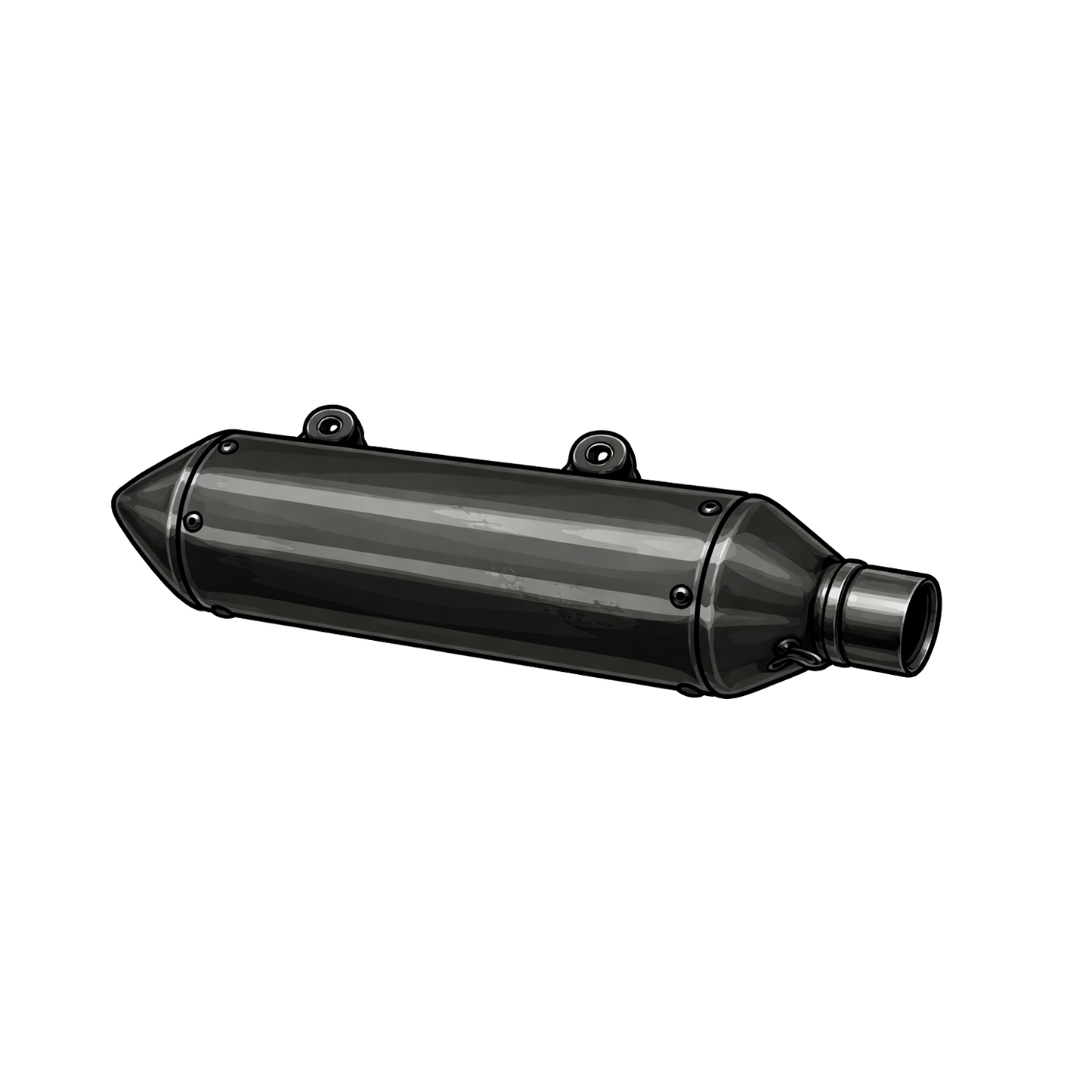 Cerakote-Beschichtung von Motorrad - Endschalldämpfer